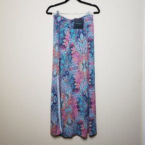 CYNTHIA ROWLEY Paisley Printed Maxi Skirt